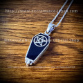 【ネクロマンス NECROMANCE】 シルバー棺桶ペンタグラムネックレス Silver Coffin Pentagram Necklace 棺桶  五芒星