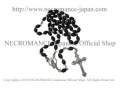 【ネクロマンス NECROMANCE】 ブラックロザリオネックレス Black Rosary Necklace ＜ローマ/Rome＞ 十字架 クロス