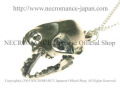 【ネクロマンス NECROMANCE】 シルバーバットスカルネックレス Silver Bat Skull Necklace 蝙蝠 コウモリ 頭蓋骨