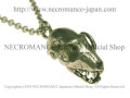 【ネクロマンス NECROMANCE】 バットスカルネックレス Bat Skull Necklace コウモリ 蝙蝠 頭蓋骨 骸骨