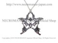 【ネクロマンス NECROMANCE】ヴァンパイアバットペンタグラムネックレス Vampire Bat Pentagram Necklace＜シルバー/Silver＞蝙蝠 五芒星