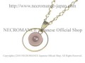 リングゴールドアルビノ義眼ネックレス Ring Gold Albino Eye Necklace 目玉　【NECROMANCE ネクロマンス】