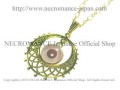 クラシックゴールドアルビノ義眼ネックレス Classic Gold Albino Eye Necklace 目玉　【NECROMANCE ネクロマンス】