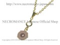 【ネクロマンス NECROMANCE】 クリスタル ゴールド アルビノ義眼ネックレス Crystal Gold Albino Eye Necklace 目玉