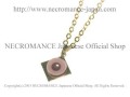【ネクロマンス NECROMANCE】 クアドラングル ゴールド アルビノ義眼ネックレス Quadrangle Gold Albino Eye Necklace 目玉
