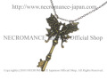 【ネクロマンス NECROMANCE】 ブラスバタフライキーネックレス Brass  Butterfly Key Necklace ＜Brass / Double joint＞ 蝶々 鍵
