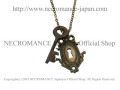 【ネクロマンス NECROMANCE】 ラスティキー＆キーホールブラスネックレス Rusty Key and Keyhole Brass Necklace 錆びついた鍵