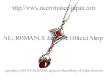 【ネクロマンス NECROMANCE】 ドロップスパイダークロスウェブネックレス Drop Spider Cross Web Necklace 蜘蛛の巣 十字架