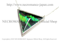 【ネクロマンス NECROMANCE】リアルバタフライウィングトライアングルネックレス Real Butterfly Wing Triangle Necklace ＜サンセットモス/前翅＞ 蝶々 羽