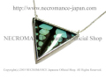 【ネクロマンス NECROMANCE】リアルバタフライウィングトライアングルネックレス Real Butterfly Wing Triangle Necklace ＜オナガコモンタイマイ＞ 蝶々 羽