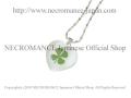 【ネクロマンス NECROMANCE】 ハートフォーリーフクローバーネックレス Heart Four Leaf Clover Necklace  幸運 ４つ葉