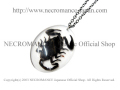 【ネクロマンス NECROMANCE】 リアルラージブラックスコーピオンネックレス Real Large Black Scorpion Necklace ＜ブラック/Black/黒＞ 蠍 サソリ