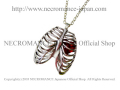 【ネクロマンス NECROMANCE】 ハートインリブスケルトンネックレス Heart In Rib Skeleton Necklace 肋骨 心臓 骸骨