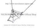 【ネクロマンス NECROMANCE】 シルバータイニースパイダーウェブネックレス Silver Tiny Spider Web Necklace 蜘蛛の巣 シルバー