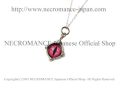 【ネクロマンス NECROMANCE】 シルバー義眼ネックレス Silver Glass Eye Necklace ＜ピンク/Pink/桃色＞ 目玉 悪魔 ドラゴン Dragon 龍
