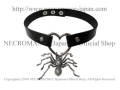 【ネクロマンス NECROMANCE】 リアルラージスパイダーチョーカーネックレス Real Large Spider Choker Necklace 蜘蛛 蜘蛛の巣