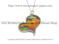 【ネクロマンス NECROMANCE】【数量限定】シルバーディストーテッドハート リアルバタフライウィングネックレス Silver distorted Heart Real Butterfly Wing Necklace ＜サンセットモス＞ 蝶々 羽 ハート型