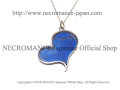 【ネクロマンス NECROMANCE】【数量限定】シルバーディストーテッドハート リアルバタフライウィングネックレス Silver distorted Heart Real Butterfly Wing Necklace ＜メネラウスモルフォ＞ 蝶々 羽 ハート型