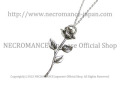 【ネクロマンス NECROMANCE】 シルバーローズネックレス Silver Rose Necklace 薔薇 一目惚れ シルバー