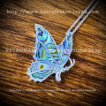 【One of kind 一点だけの商品】【ネクロマンス NECROMANCE】 シルバーシェルバタフライネックレス Silver Butterfly Shell Necklace ＜#002＞ 蝶々 貝 虹色