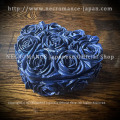 【ネクロマンス NECROMANCE】 ローズハートボックス ＜ブルー/Blue/青＞ Blue Rose Heart Box 薔薇 バラ 青薔薇 小物入れ