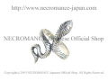 【ネクロマンス NECROMANCE】 シルバースモールスネークリング Silver Small Snake Ring 蛇 ヘビ