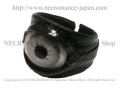 【ネクロマンス NECROMANCE】 レザー義眼リング Leather Eye Ring ＜グレー/Gray/灰色＞ 目玉 革