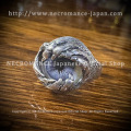 【ネクロマンス NECROMANCE】 シルバードラゴンクロー義眼リング Silver Dragon Claw Glass Eye Ring ＜ブルー/Blue/青＞ 爪 龍 目玉