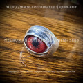 【特別限定版】【ネクロマンス NECROMANCE】 シルバー義眼リング Silver Glass Eye Ring ＜ヴァンパイア レッド/Vampire Red/赤＞ 目玉