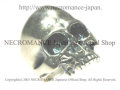 【ネクロマンス NECROMANCE】 リアルシルバースカルリング Real Silver Skull Ring 骸骨 指輪