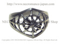 【ネクロマンス NECROMANCE】 シルバースパイダーウェブリング Silver Spider Web Ring 蜘蛛の巣