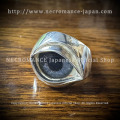【ご予約受付中】【ネクロマンス NECROMANCE】【数量限定】シルバーNEW義眼リング Silver New Eye Ring ＜ブルーグレー/Blue Gray＞ 目玉