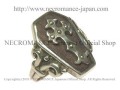 【ネクロマンス NECROMANCE】 ウッディ棺桶クロスリング Woody Coffin Cross Ring 十字架