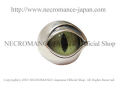 【ネクロマンス NECROMANCE】【数量限定】 シルバーNEW義眼リング Silver New Eye Ring ＜アリゲーター/Alligator/ワニ/鰐＞ 目玉