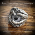 【ネクロマンス NECROMANCE】【数量限定受注生産】 シルバーイーヴィルクロー義眼リング Silver Evil Crow Glass Eye Ring ＜グレー/Gray＞ 目玉 邪悪 爪