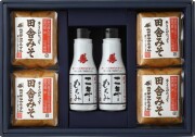 味噌と醤油の詰合せ　田舎みそ500g×4個、二年もろみ醤油鮮度ボトル200ml×2本（ND603）