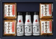 味噌と醤油の詰合せ　田舎みそ500g×4個、二年もろみ醤油鮮度ボトル200ml×3本（ND605）