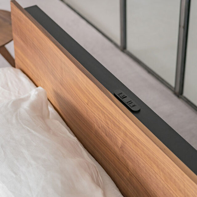 NOWHERE LIKE HOME 北欧デザインベッドフレーム「ユニック シェルフ