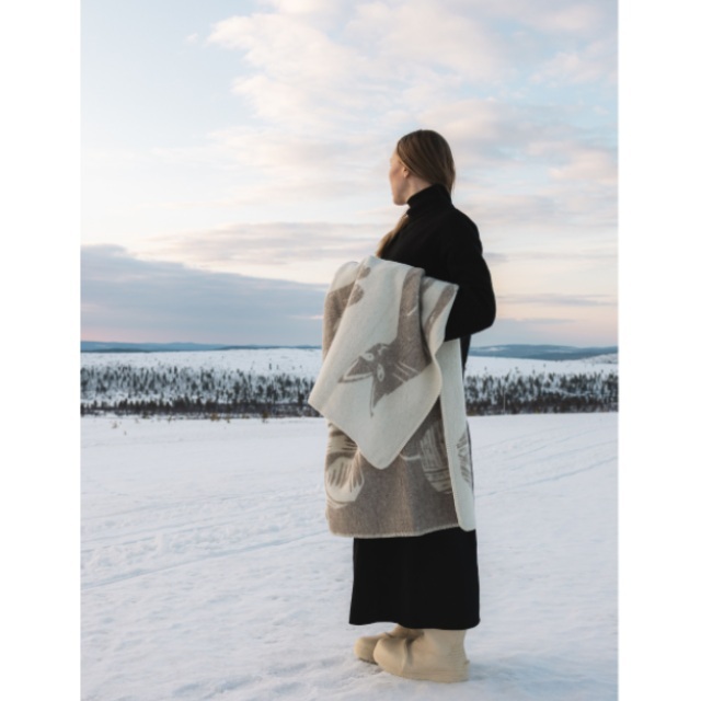 北欧ウールブランケット ネコの日 スモール｜猫グッズ通販店 nekomono