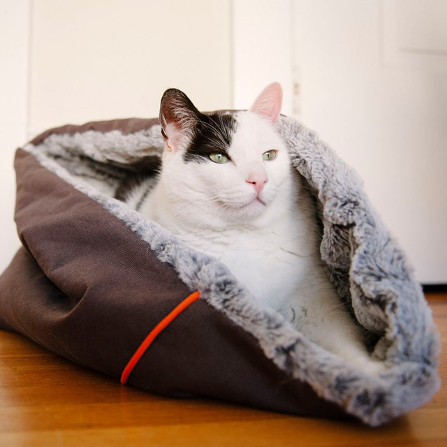 ネコ用あったか寝袋型ベッド｜猫用品通販nekomono（ねこもの）