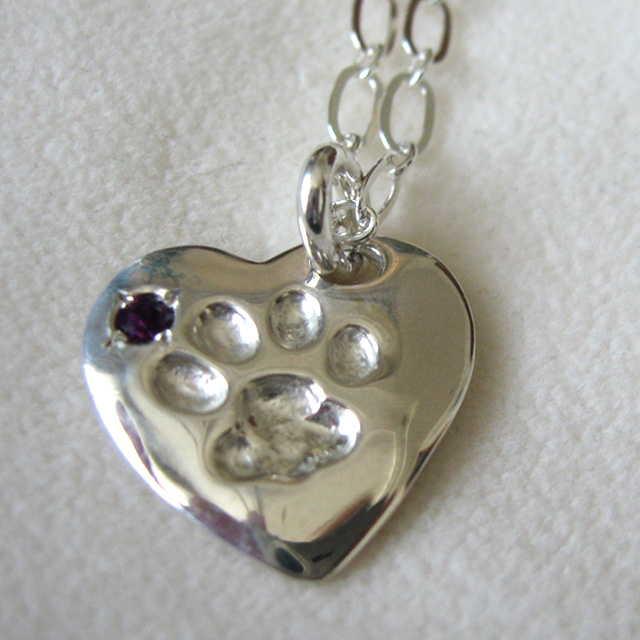 XIN COSUGUI　肉球　ペンダント　パープル