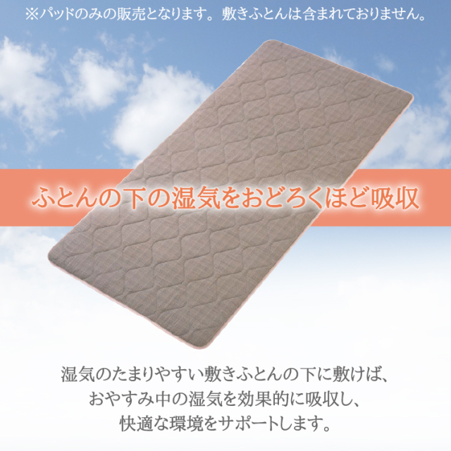 丸八真綿　クリーニング済み　湿気取りパッド 湿気取りパッド シングル