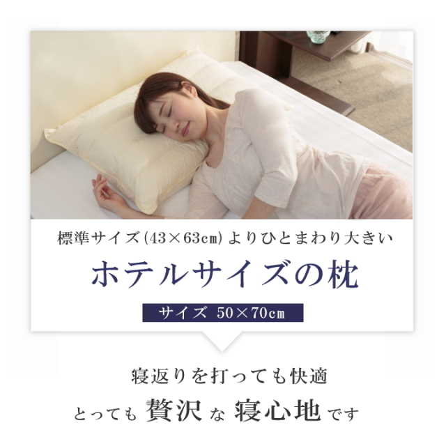 パイプ羽根枕(ラージサイズ) 至福の眠り