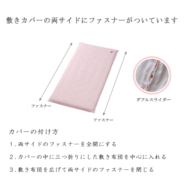 繭　　ダブル掛け1.8kg 敷布団ダブル　各カバー サンリビング ピーチスキン生地 敷きパッド ダブル ブルー 寝具
