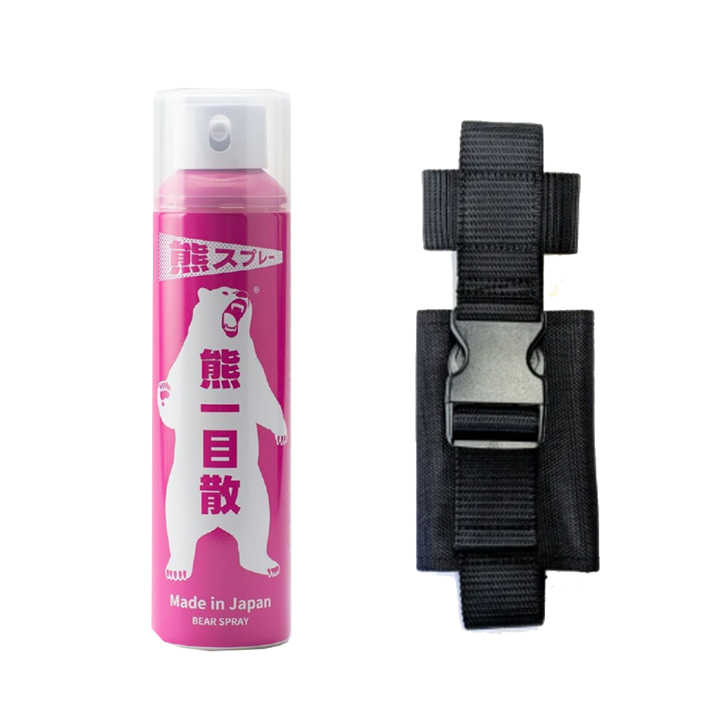熊スプレー 熊一目散 280ml バイオ科学 熊撃退スプレー ホルダー付き 単品 国産 日本製