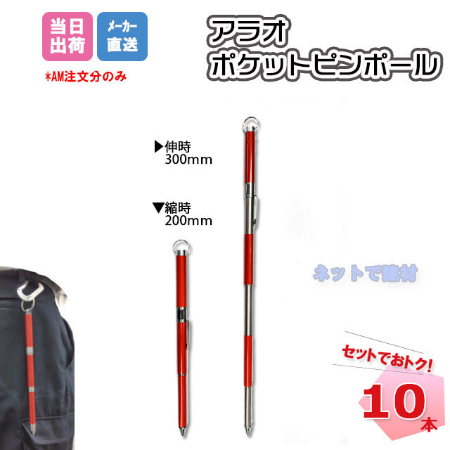 ポケットピンポール 10本セット AR-4153 ARAO アラオ
