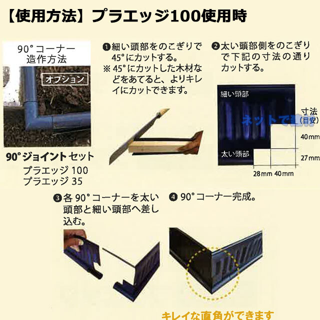 リサイクルエッジング　ジョイント