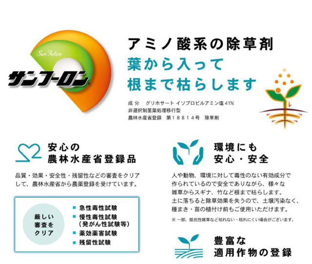 除草剤 サンフーロン液剤