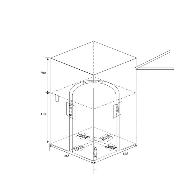 フレコンバッグ RB 角型 1t 再生材使用 図面 コンテナバッグ コンテナバック
