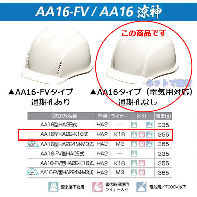 涼神　通気孔なし　ライナーあり